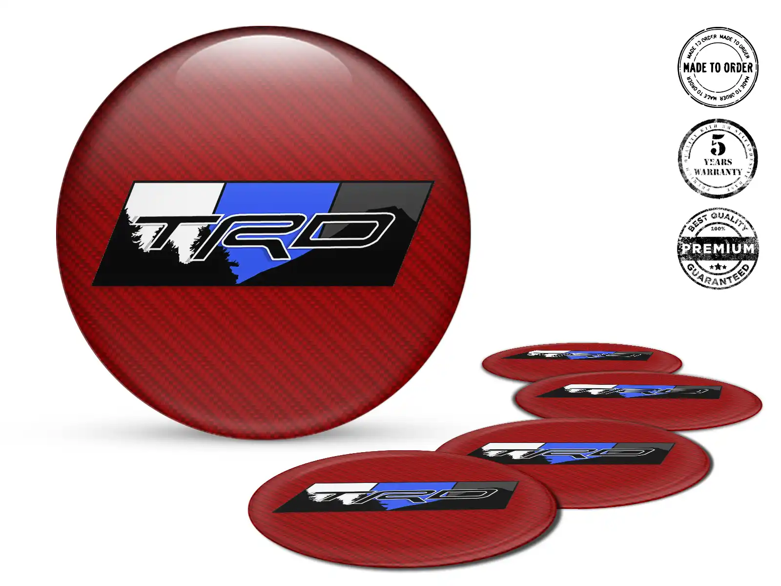 Toyota TRD Pegatinas Bombadas Custom Prisma Racing Galáctico